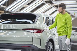 Skoda has started full-scale manufacturing of its all-electric compact Elroq SUV at its main factory in Mlada Boleslav, Czechia.