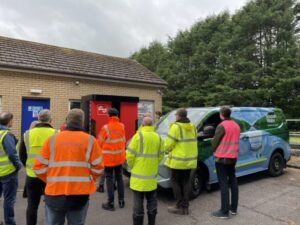 TUAL and Scottish Water successfully trialled the PowerUp off-grid rapid charger at Moffat Water Works