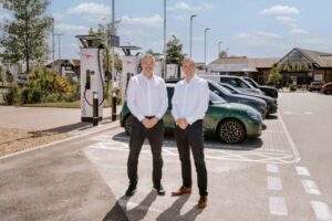 Tom Dobson of Extra and Andreas Atkins of Ionity announce major expansion plans