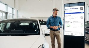 Digital Screen showing generational battery health report