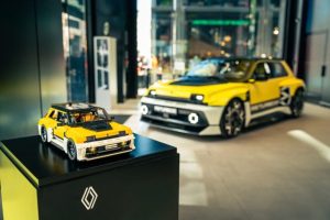 Lego Renault Turbo 5E with full-sized car