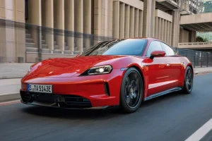 Porsche Taycan with the E-Shift manual gearbox